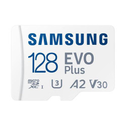 Samsung 128GB Evo Plus microSD Card (SDXC) + SD Adapter - 130MB/s