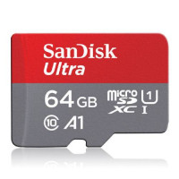 Sandisk 64GB Ultra microSD Card (SDXC) UHS-I A1 Class10 - 140MB/s