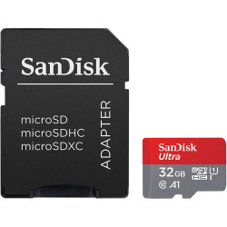 SanDisk 32GB Ultra microSD Card (SDHC) + SD Adapter - 120MB/s