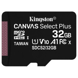 Kingston 32GB Canvas Select Plus microSD Card (SDHC) A1 C10 - 100MB/s