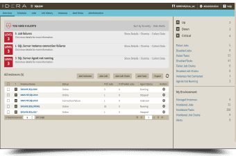 SQL Server agent job dashboard